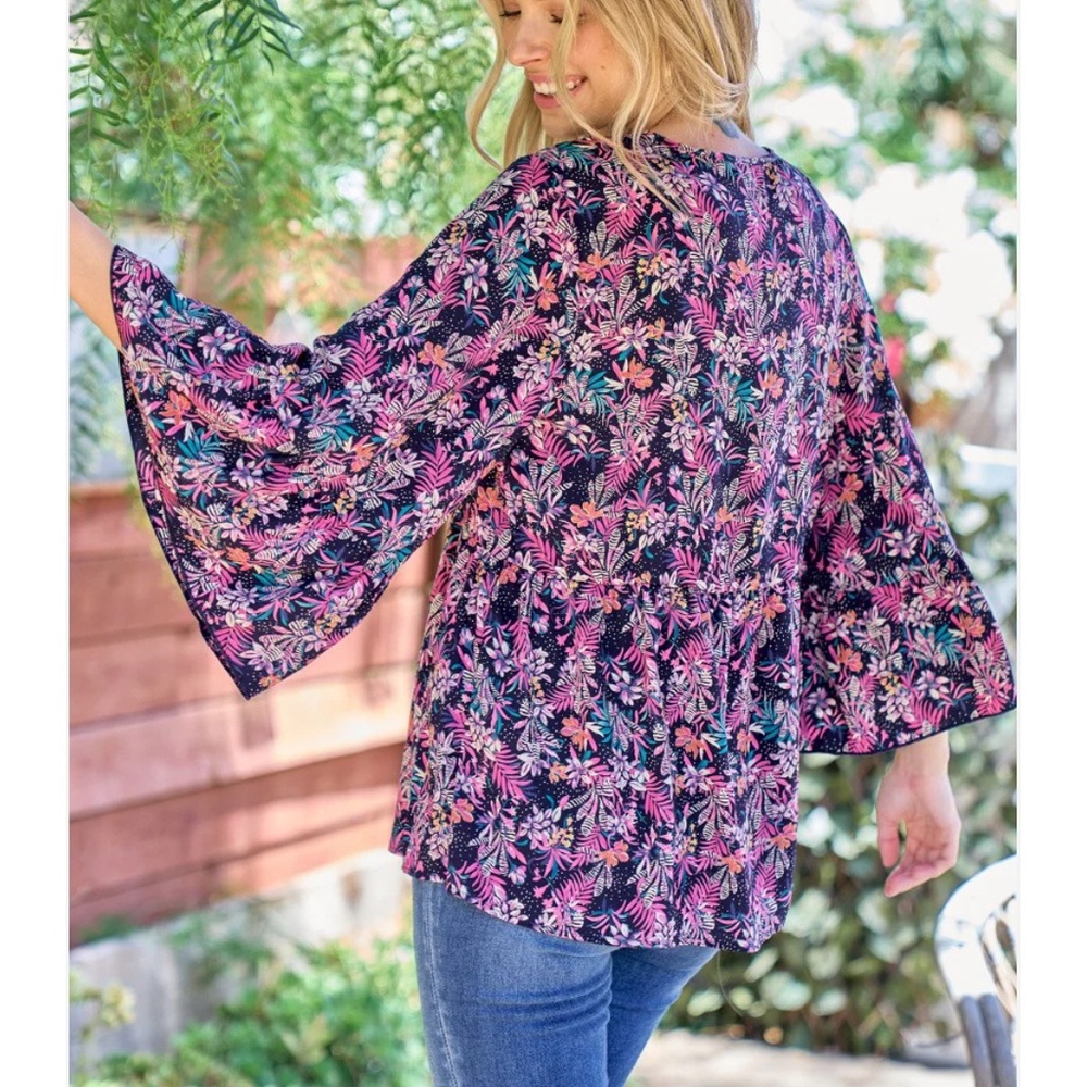 Hailey & Co | Bell Sleeve Babydoll Blouse
